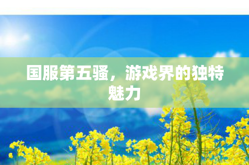 游戏界的独特魅力图片