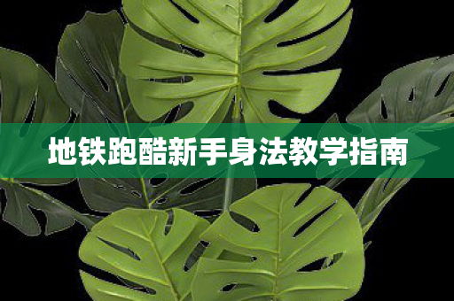 地铁跑酷新手身法教学指南图片
