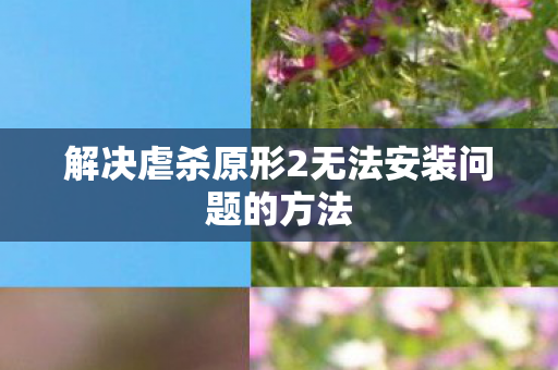 解决虐杀原形2无法安装问题的方法图片