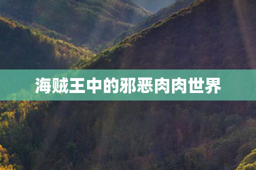 海贼王中的邪恶肉肉世界图片