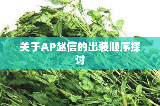 关于AP赵信的出装顺序探讨图片