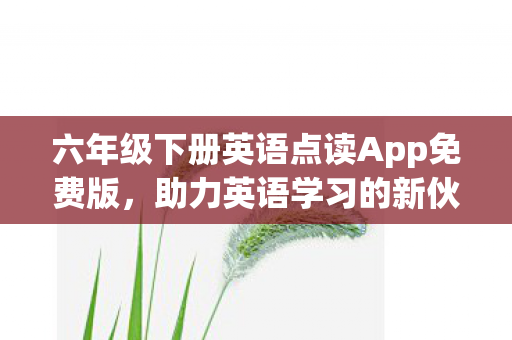 六年级下册英语点读App免费版图片