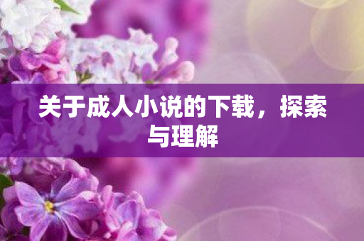 关于成人小说的下载图片