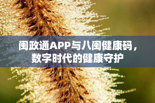 闽政通APP与八闽健康码图片
