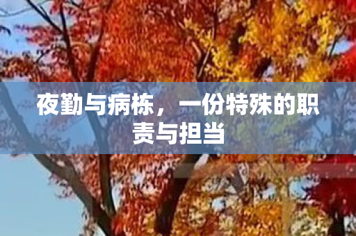 一份特殊的职责与担当图片