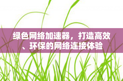 环保的网络连接体验图片