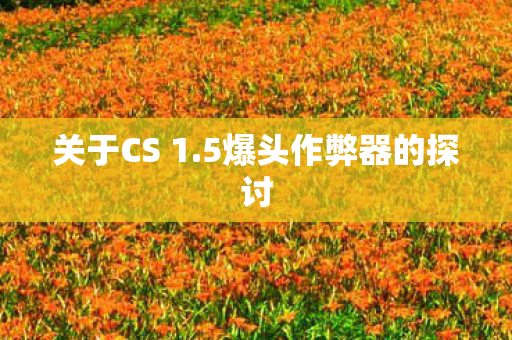 5爆头作弊器的探讨图片