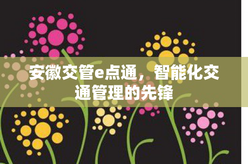 智能化交通管理的先锋图片