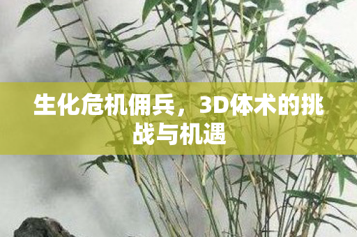 3D体术的挑战与机遇图片