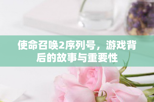 游戏背后的故事与重要性图片