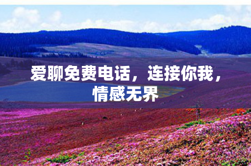爱聊免费电话图片