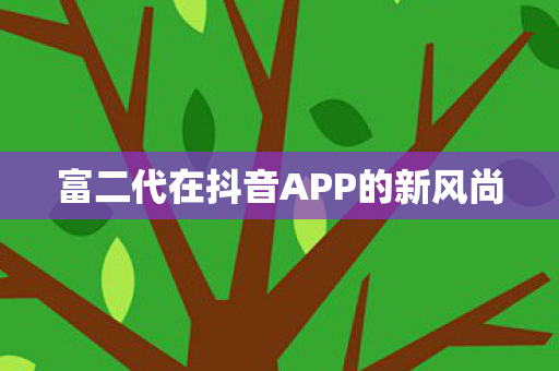 富二代在抖音APP的新风尚图片