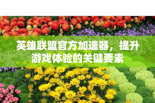 提升游戏体验的关键要素图片