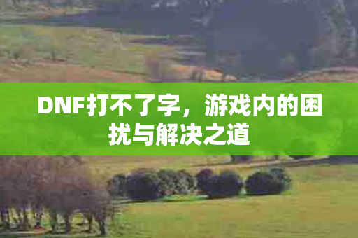 游戏内的困扰与解决之道图片