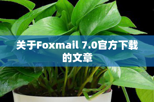 关于Foxmail 7图片