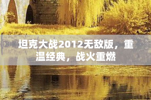 坦克大战2012无敌版图片