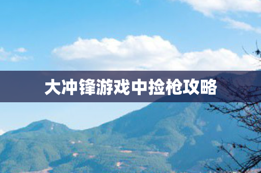 大冲锋游戏中捡枪攻略图片