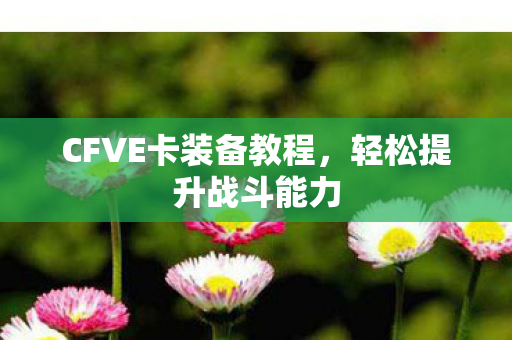 CFVE卡装备教程图片
