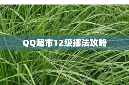 QQ超市12级摆法攻略图片
