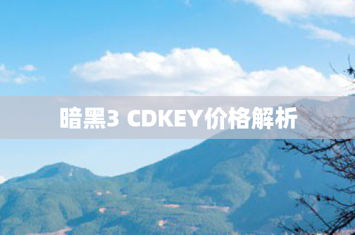暗黑3 CDKEY价格解析图片