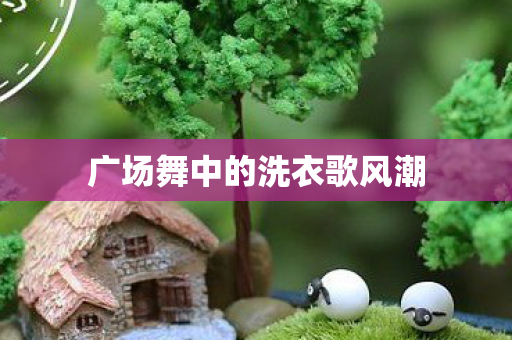 广场舞中的洗衣歌风潮图片