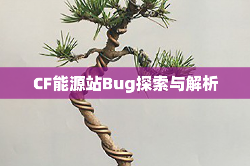 CF能源站Bug探索与解析图片