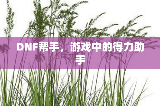 游戏中的得力助手图片