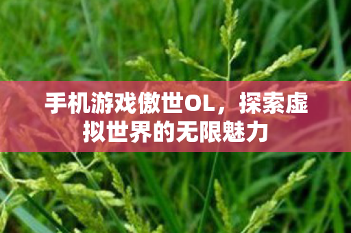 探索虚拟世界的无限魅力图片
