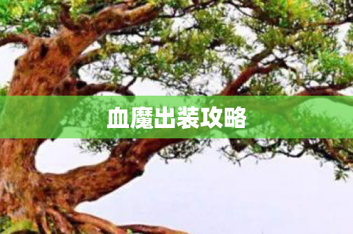 血魔出装攻略图片