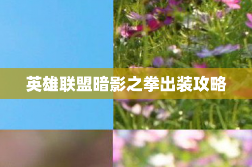 英雄联盟暗影之拳出装攻略图片
