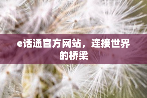 e话通官方网站图片