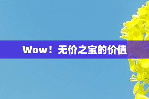 无价之宝的价值图片