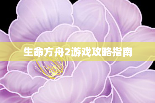 生命方舟2游戏攻略指南图片