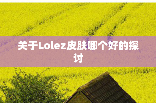 关于Lolez皮肤哪个好的探讨图片