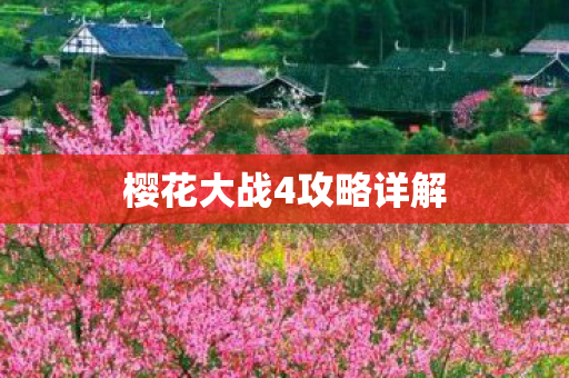 樱花大战4攻略详解图片