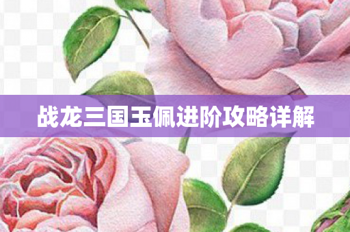 战龙三国玉佩进阶攻略详解图片