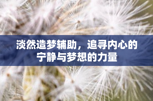 追寻内心的宁静与梦想的力量图片