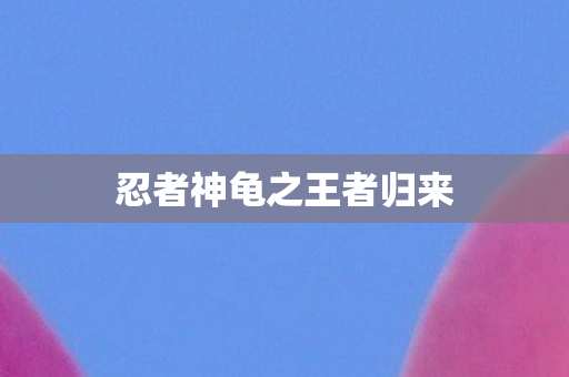 忍者神龟之王者归来图片