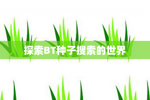 探索BT种子搜索的世界图片