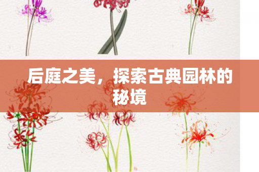 探索古典园林的秘境图片