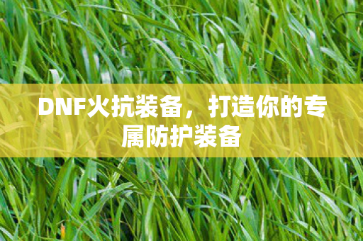 打造你的专属防护装备图片