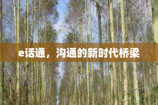 沟通的新时代桥梁图片
