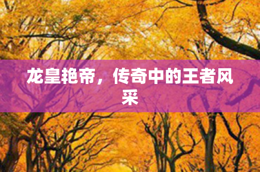 传奇中的王者风采图片