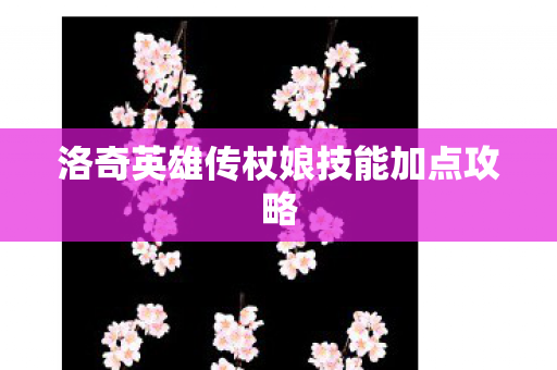 洛奇英雄传杖娘技能加点攻略图片