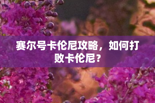 赛尔号卡伦尼攻略图片