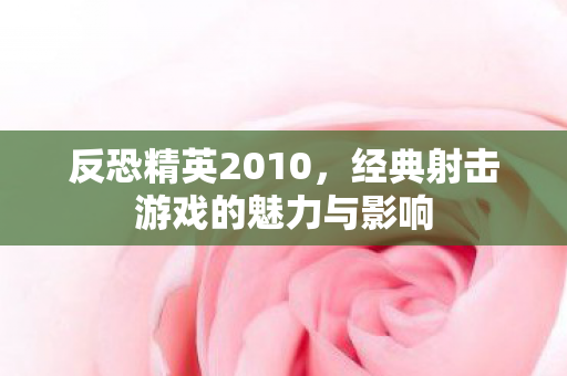 经典射击游戏的魅力与影响图片