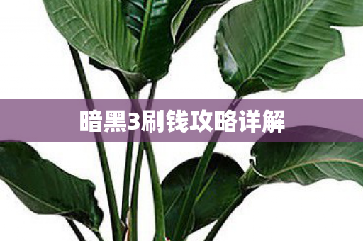 暗黑3刷钱攻略详解图片
