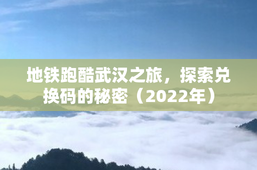 地铁跑酷武汉之旅图片