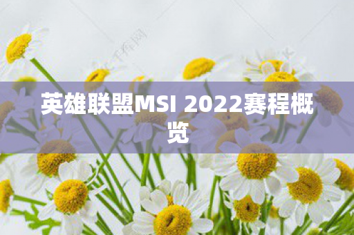 英雄联盟MSI 2022赛程概览图片