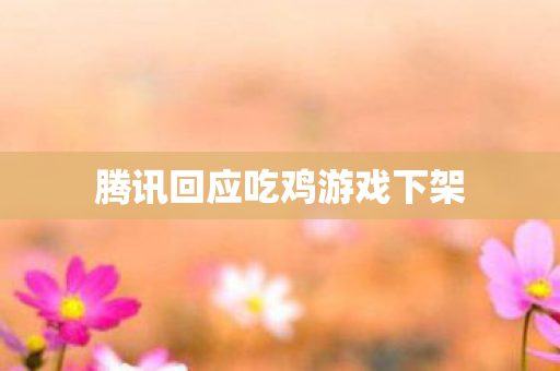 腾讯回应吃鸡游戏下架图片
